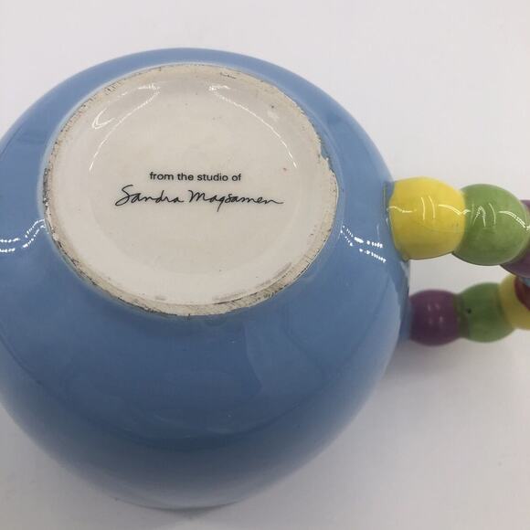 Mug Coffee Soup Tea Happy Birthday Sandra Magsamen Large 20 Ounce Blue - Picture 2 of 6